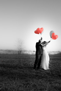 Red heart baloon